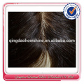Hot sale silk straight free parting bangs virgin hair bundles with lace closure
